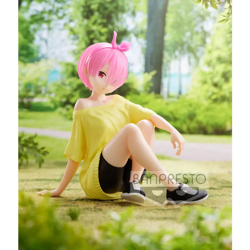 Starting Life in Another World Re:Zero Relax Time Ram Training Syle figurină 14cm poza produsului