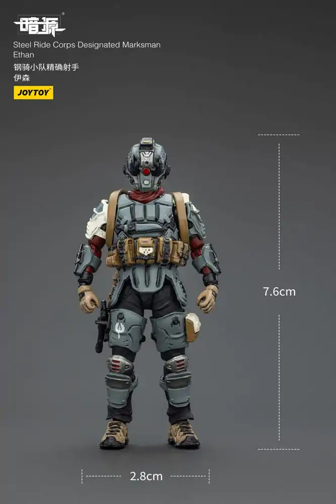 Steel Ride Corps Dark Source Figurina de actiune Designated Marksman Ethan 7 cm poza produsului