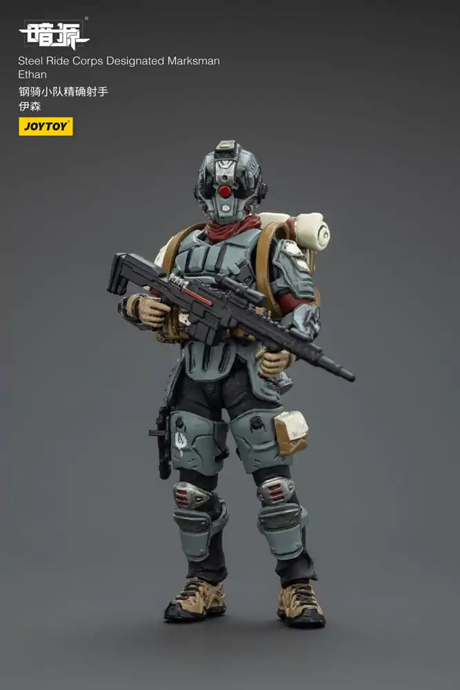 Steel Ride Corps Dark Source Figurina de actiune Designated Marksman Ethan 7 cm poza produsului