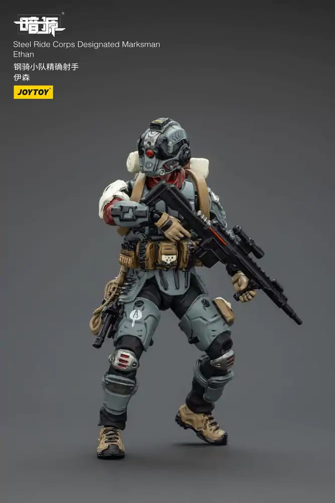 Steel Ride Corps Dark Source Figurina de actiune Designated Marksman Ethan 7 cm poza produsului