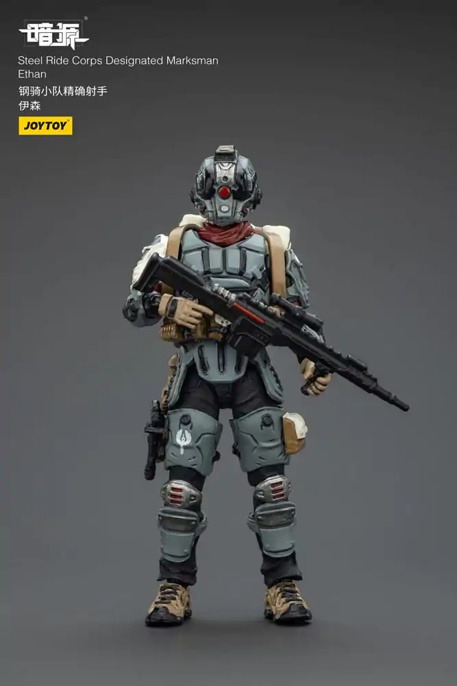 Steel Ride Corps Dark Source Figurina de actiune Designated Marksman Ethan 7 cm poza produsului