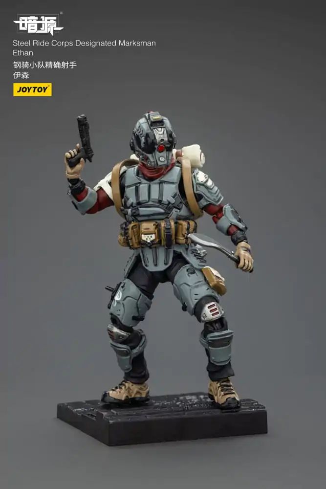 Steel Ride Corps Dark Source Figurina de actiune Designated Marksman Ethan 7 cm poza produsului