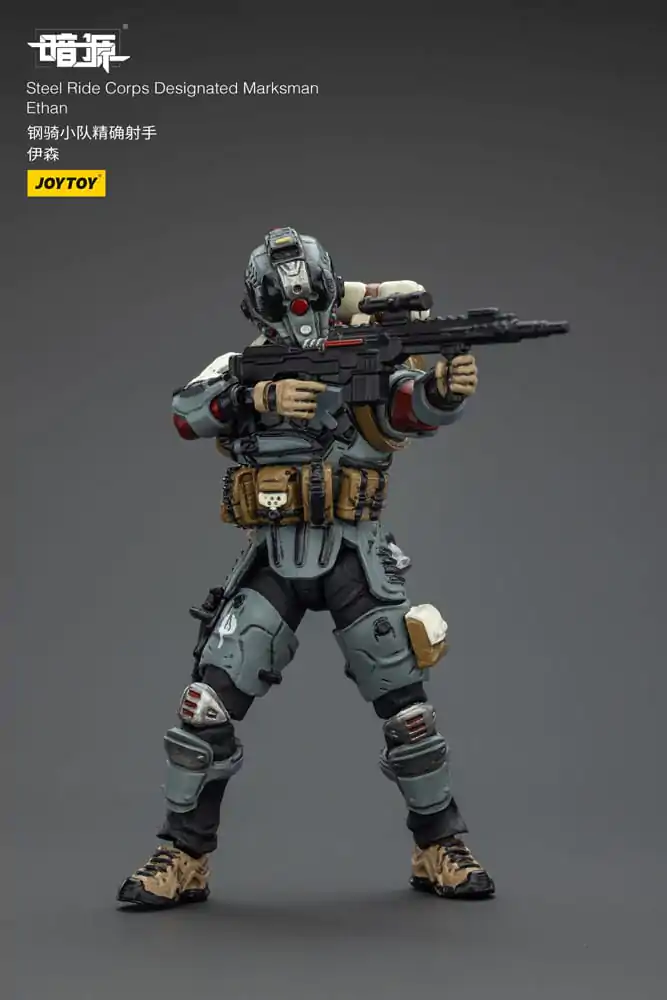 Steel Ride Corps Dark Source Figurina de actiune Designated Marksman Ethan 7 cm poza produsului