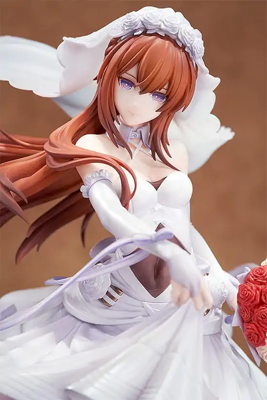 Figurină PVC 1/7 Kurisu Makise: Rochie de Mireasă Ver. 26 cm poza produsului