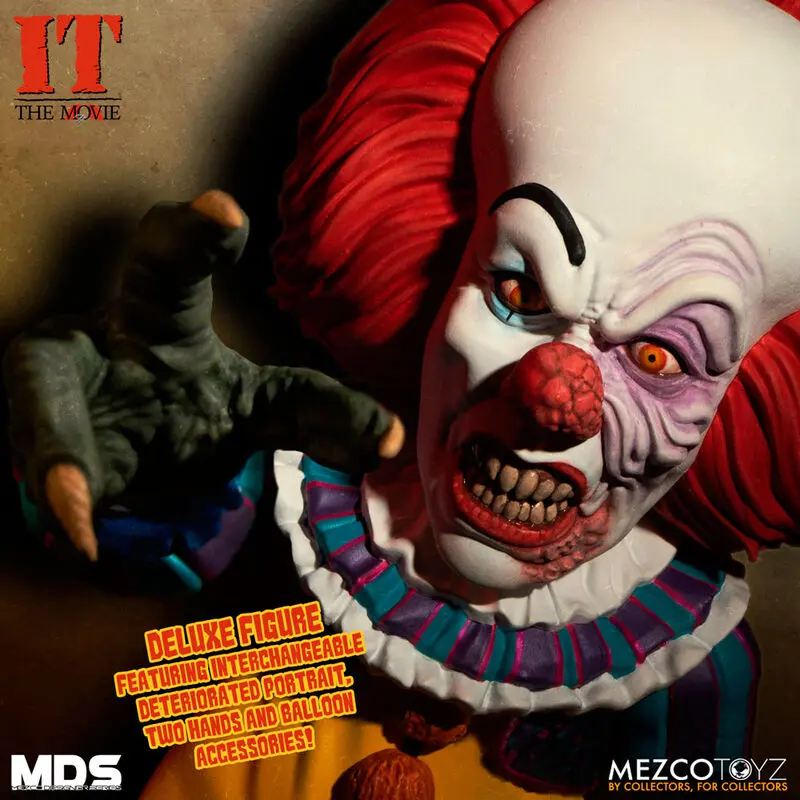 Stephen Kings It 1990 MDS Figurina de acțiune Deluxe Pennywise 15 cm poza produsului