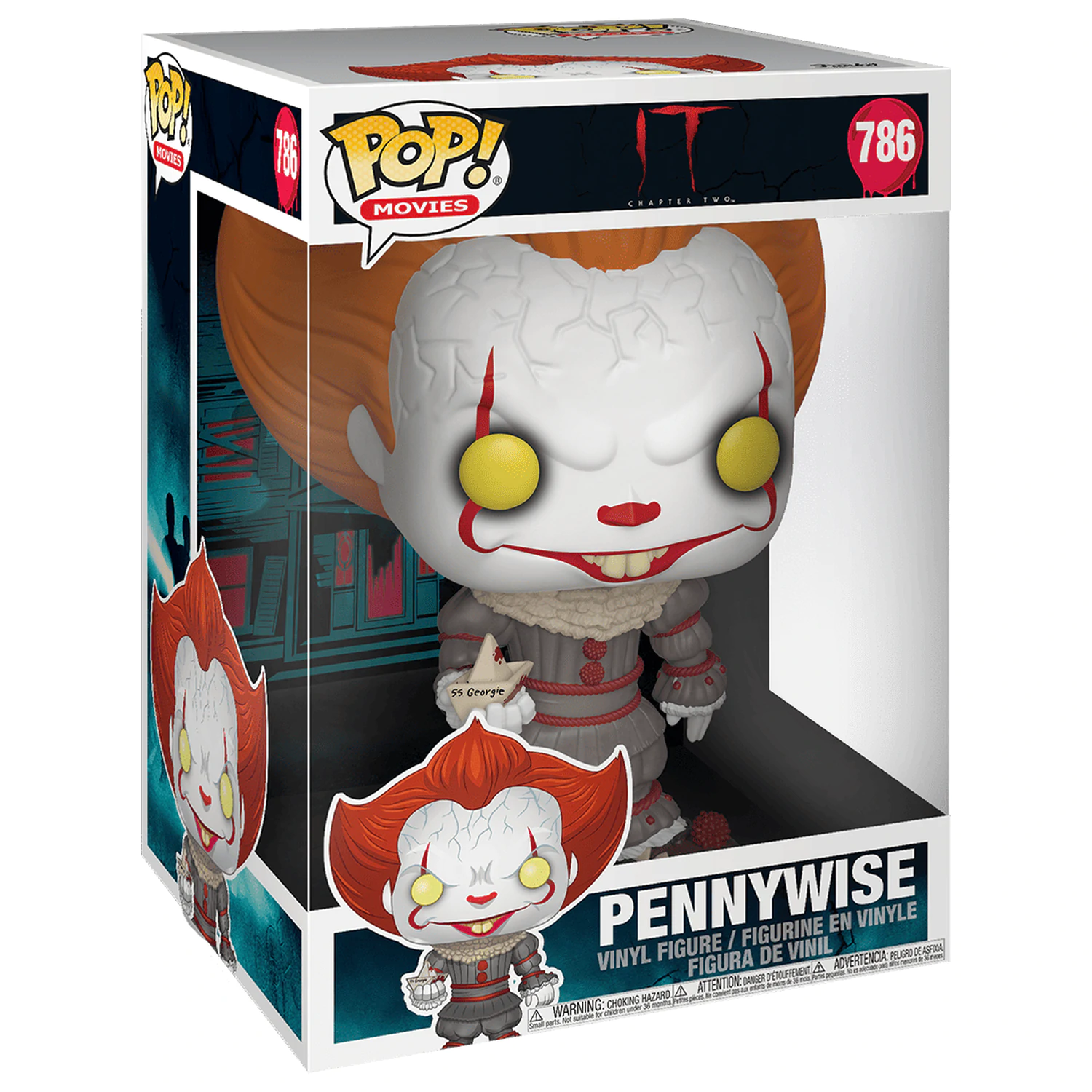 Stephen King's It 2 Figurina POP! Vinyl Super Mărime Pennywise cu Barcă 25 cm poza produsului