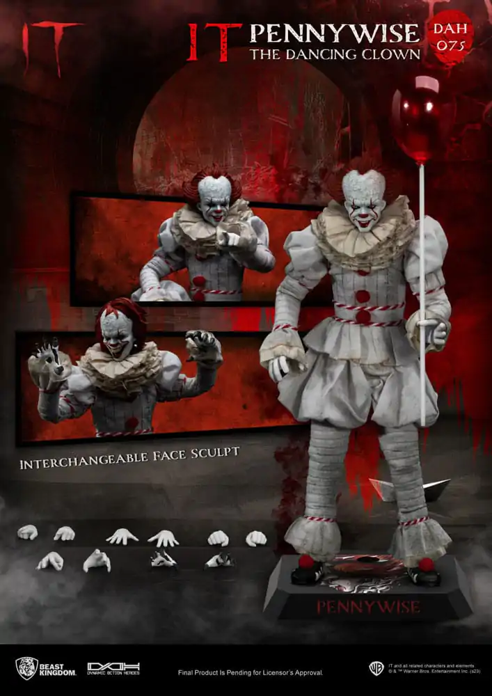 Stephen Kings It Dynamic 8ction Heroes Figurina de acțiune 1/9 Pennywise 21 cm poza produsului