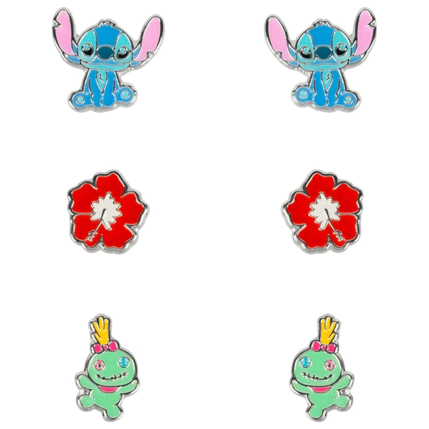 Stitch 3 perechi de cercei stud poza produsului