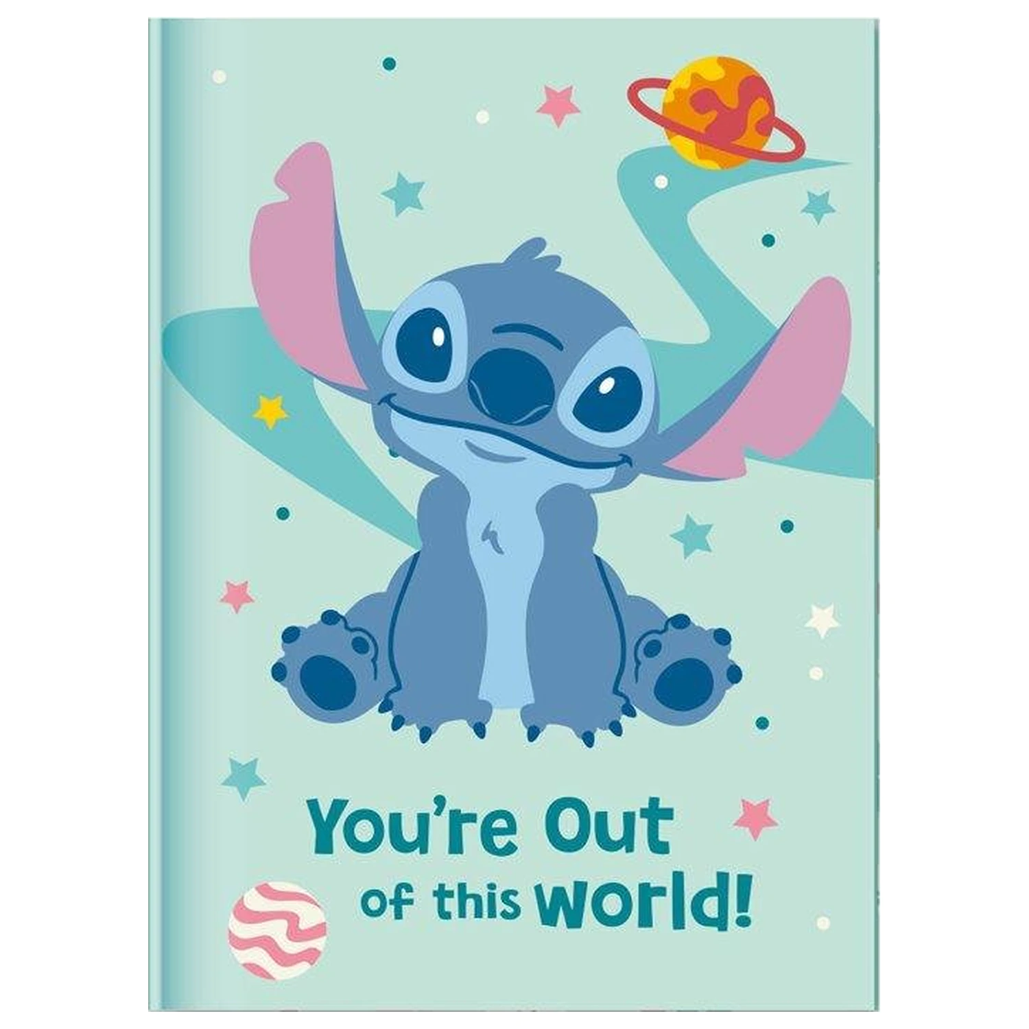 Set cadou Stitch - jurnal cu lacat + pix Pompom poza produsului