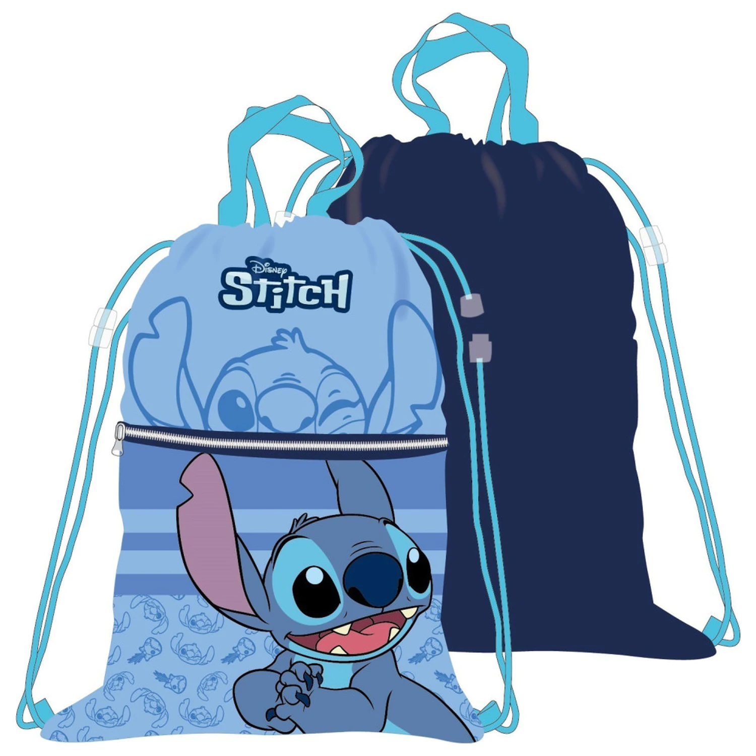 Rucsac cu snur Stitch Alien Deluxe, Geanta de gimnastica 45 cm poza produsului
