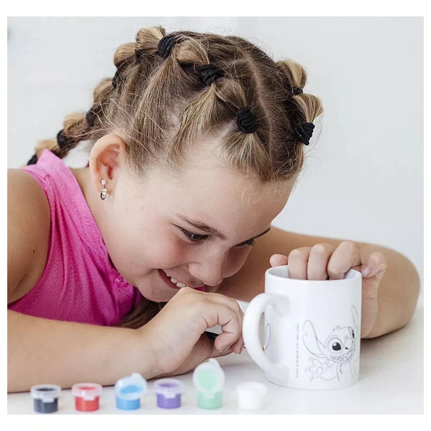 Stitch Alien cana de portelan pentru pictat 235 ml poza produsului