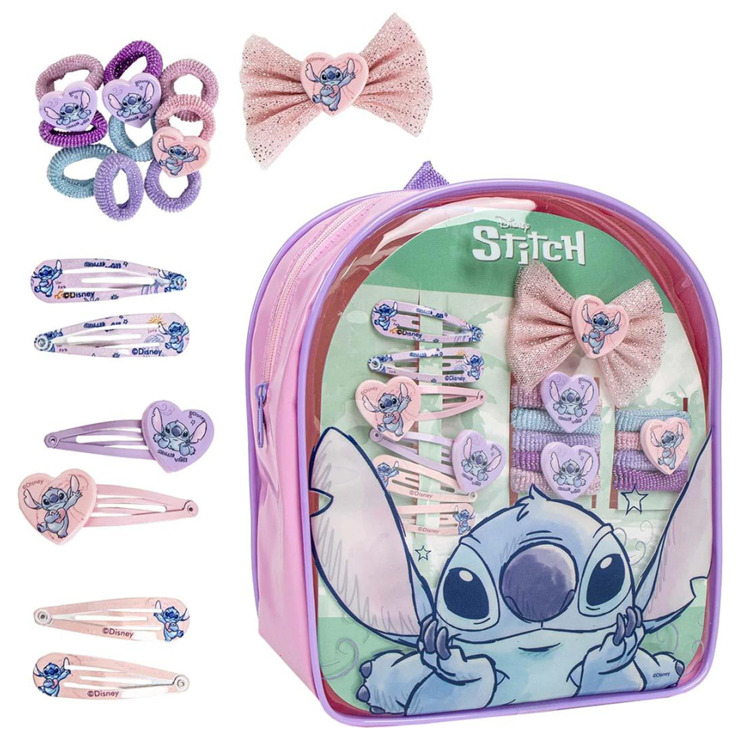 Set Accesorii de Par Stitch Alien Love in Geanta poza produsului