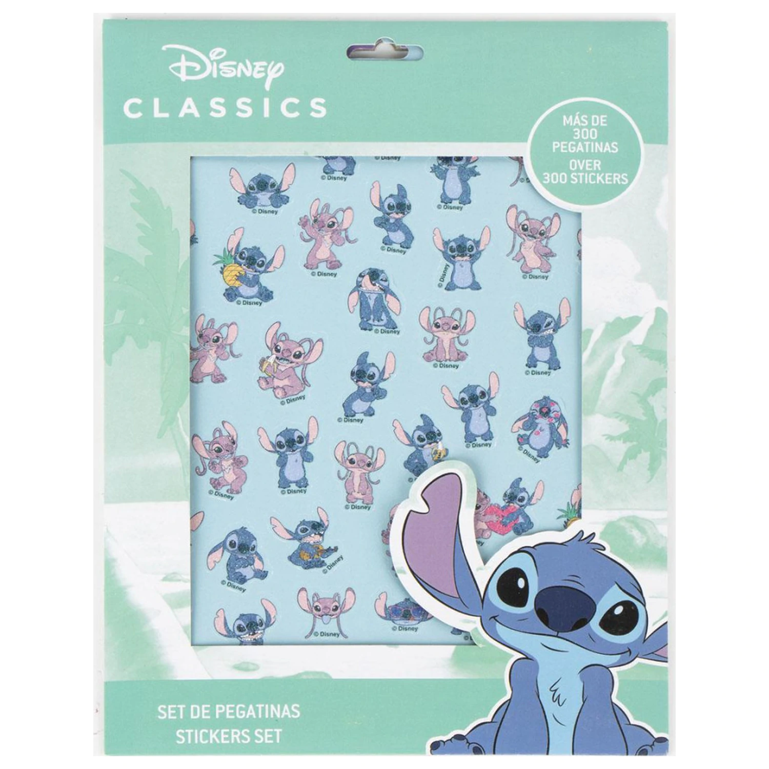 Stitch Alien Set autocolante 300 bucăți poza produsului