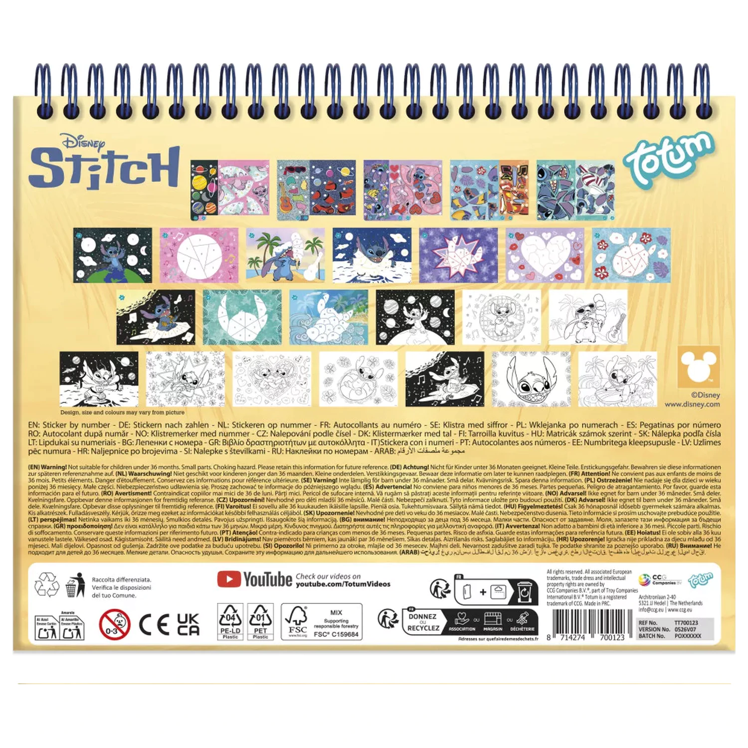 Stitch Alien Sticker Set Creativ poza produsului