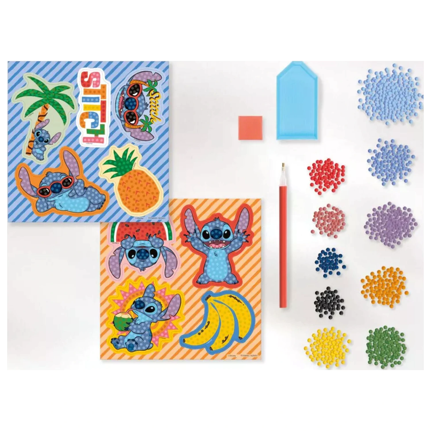 Lilo & Stitch Aloha Diamond Painting Set autocolante din 9 piese poza produsului