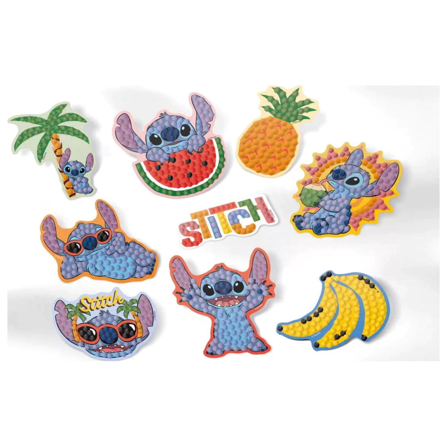 Lilo & Stitch Aloha Diamond Painting Set autocolante din 9 piese poza produsului