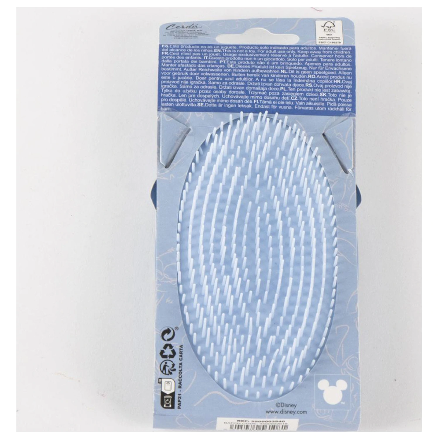 Stitch Angel perie de par cu sclipici, pieptene 13 cm poza produsului