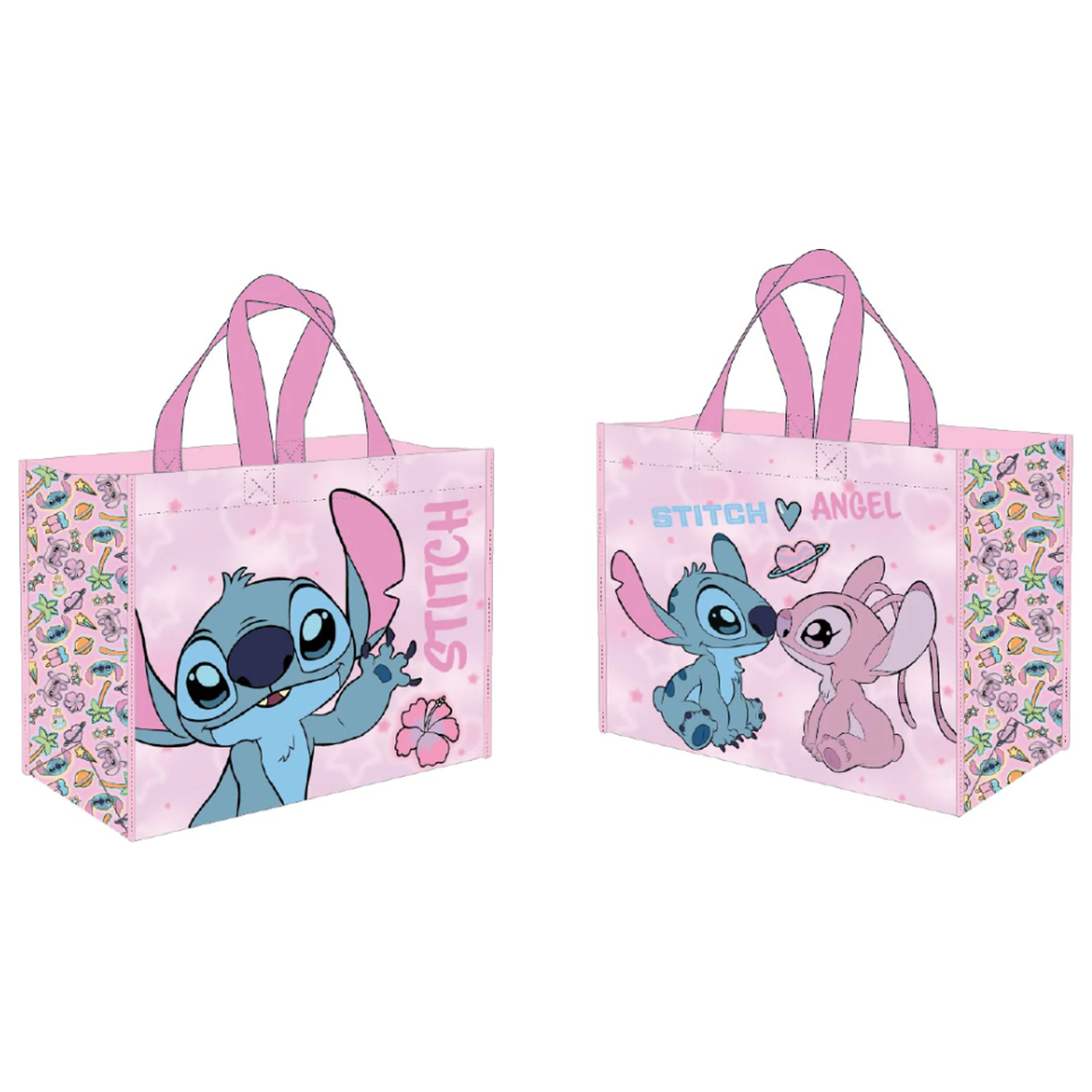 Stitch & Angel Drăgută și Pufoasă Geantă de cumpărături poza produsului