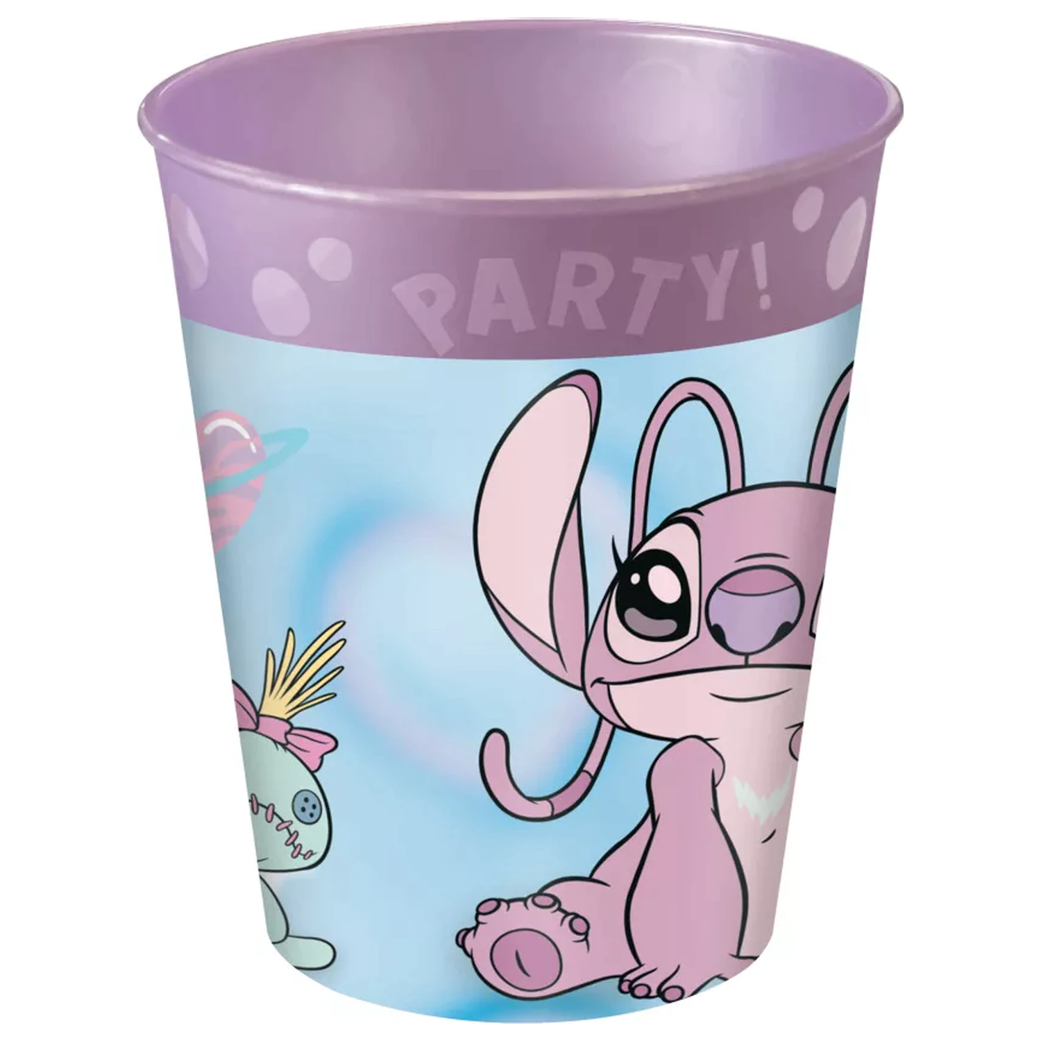 Stitch and Angel Cute micro premium plastic cup set 4 buc 250 ml poza produsului