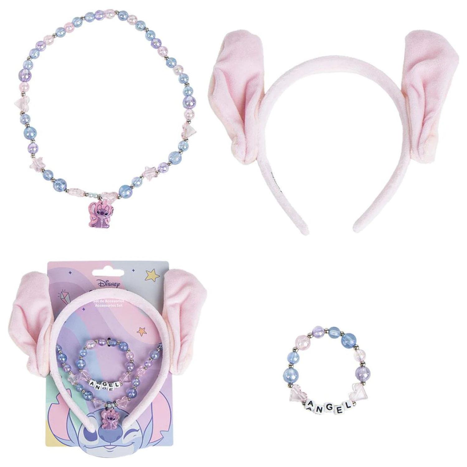 Stitch Angel Set de Bijuterii si Banda de Par poza produsului