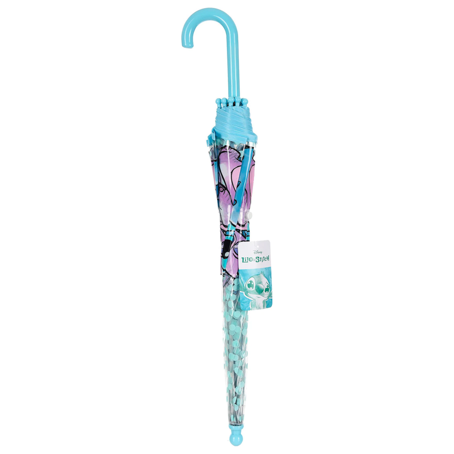 Stitch Angel umbrela transparenta pentru copii 72 cm poza produsului
