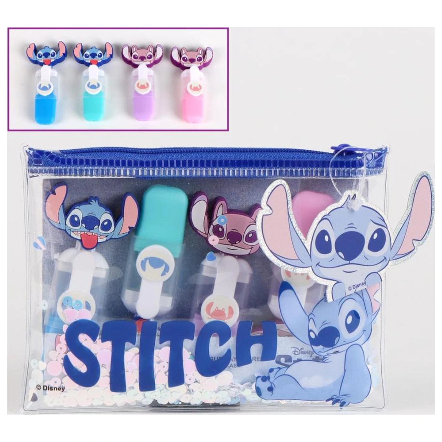 Stitch & Angel Pachet de 4 Mini Evidențiatoare Cap poza produsului