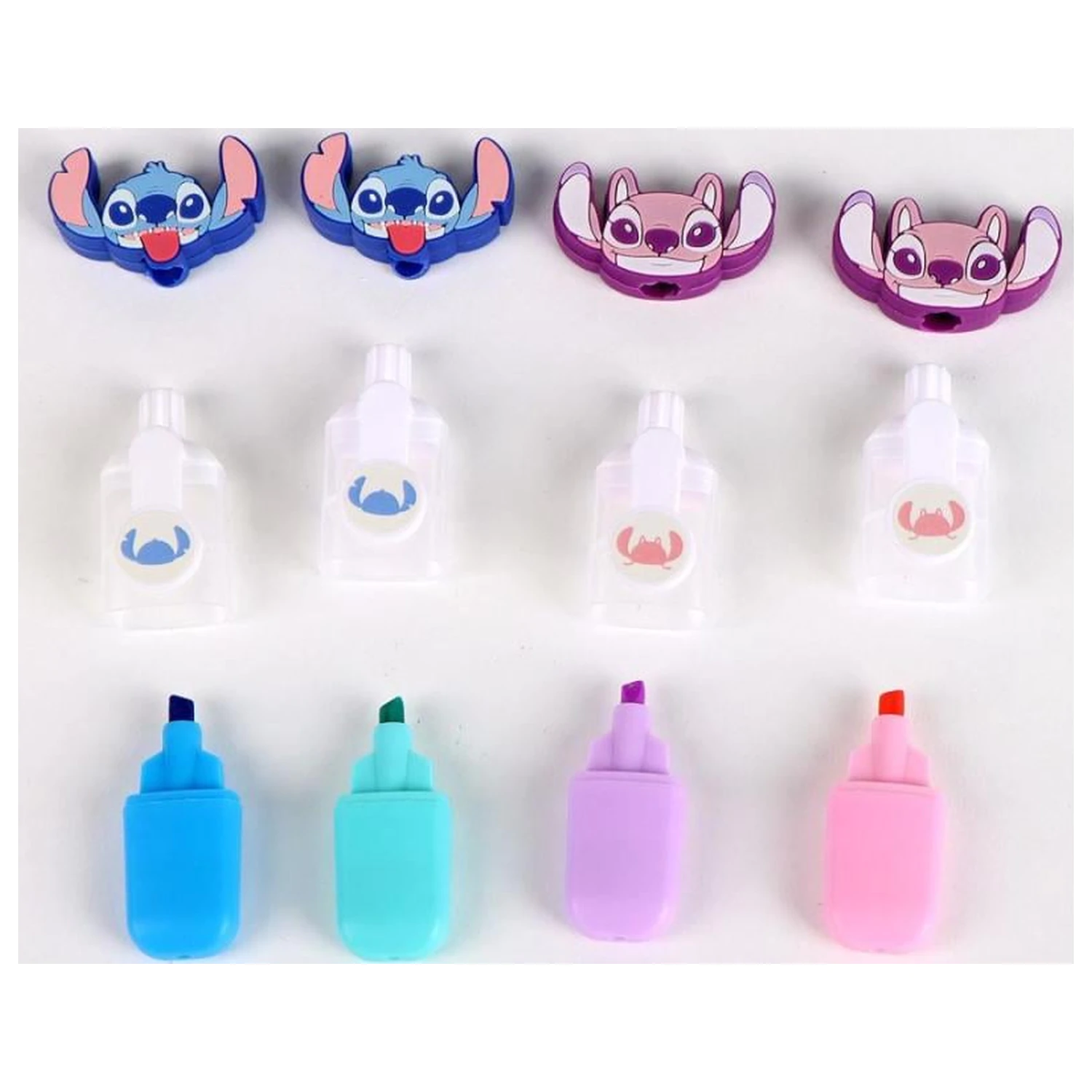 Stitch & Angel Pachet de 4 Mini Evidențiatoare Cap poza produsului
