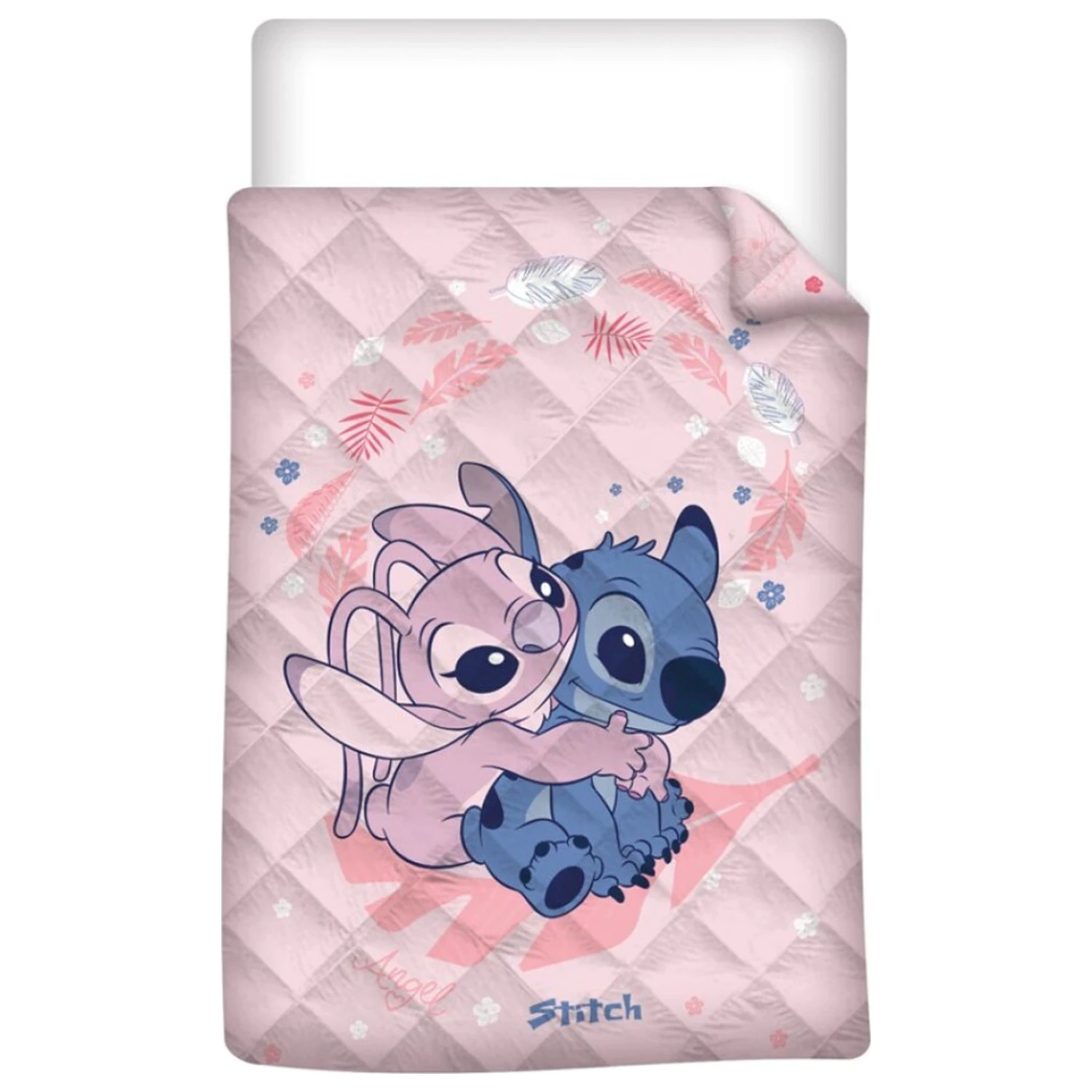 Stitch Angel Hug Cuvertura de Pat Matlasata, Plapuma poza produsului