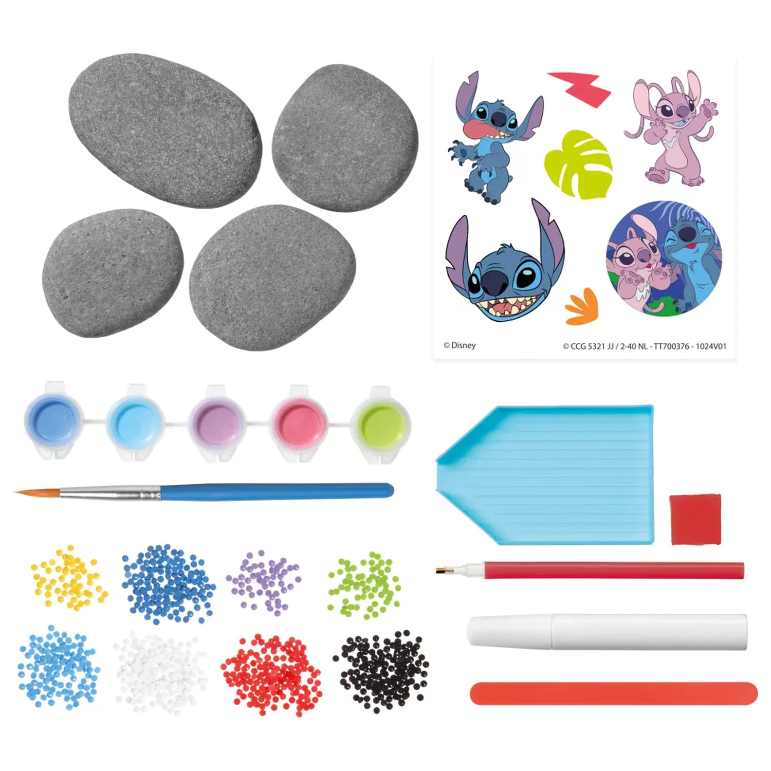 Stitch Angel Pebble Kit de decorat cu autocolante poza produsului