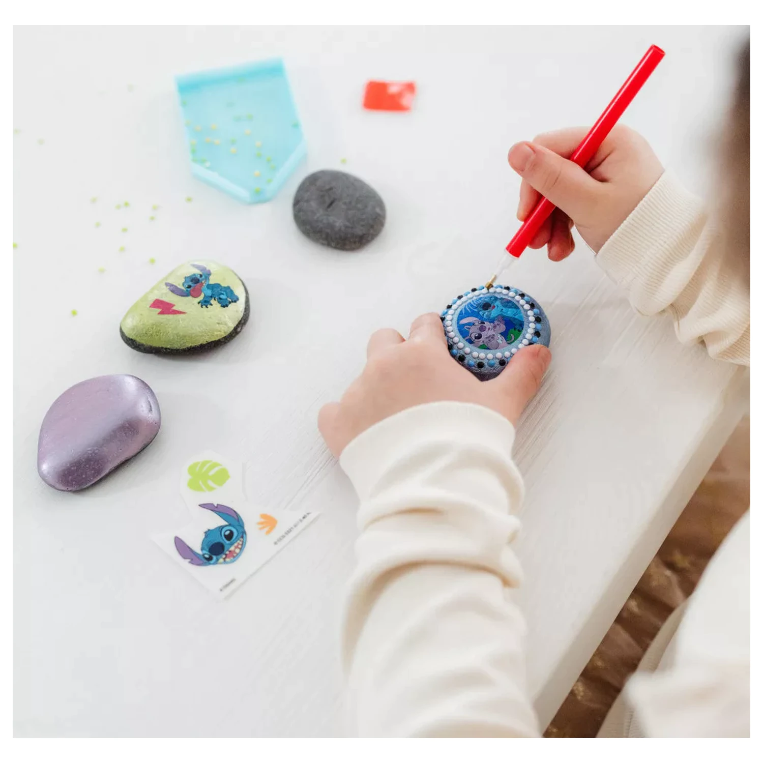 Stitch Angel Pebble Kit de decorat cu autocolante poza produsului