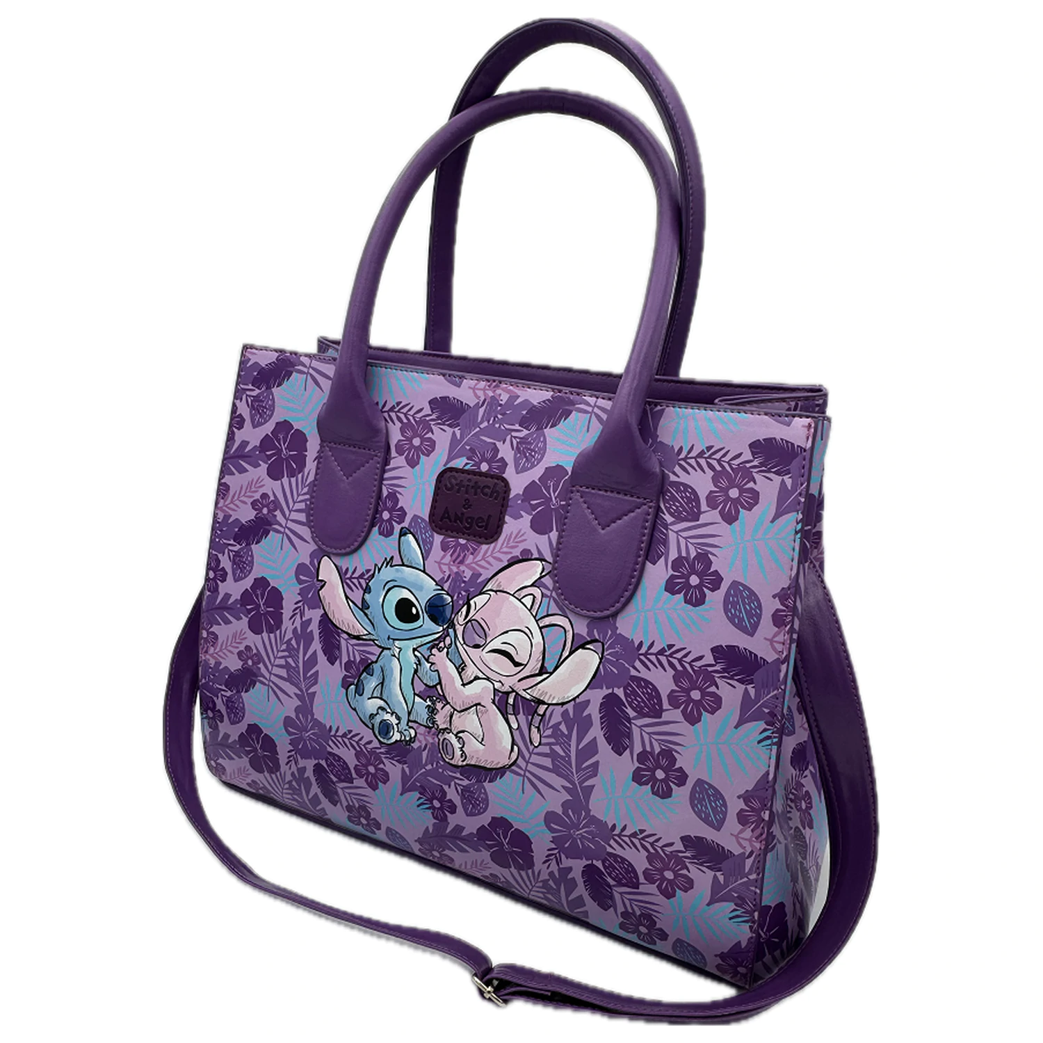 Stitch & Angel Ohana Geanta de mana din piele PU 30x16x33.5cm poza produsului