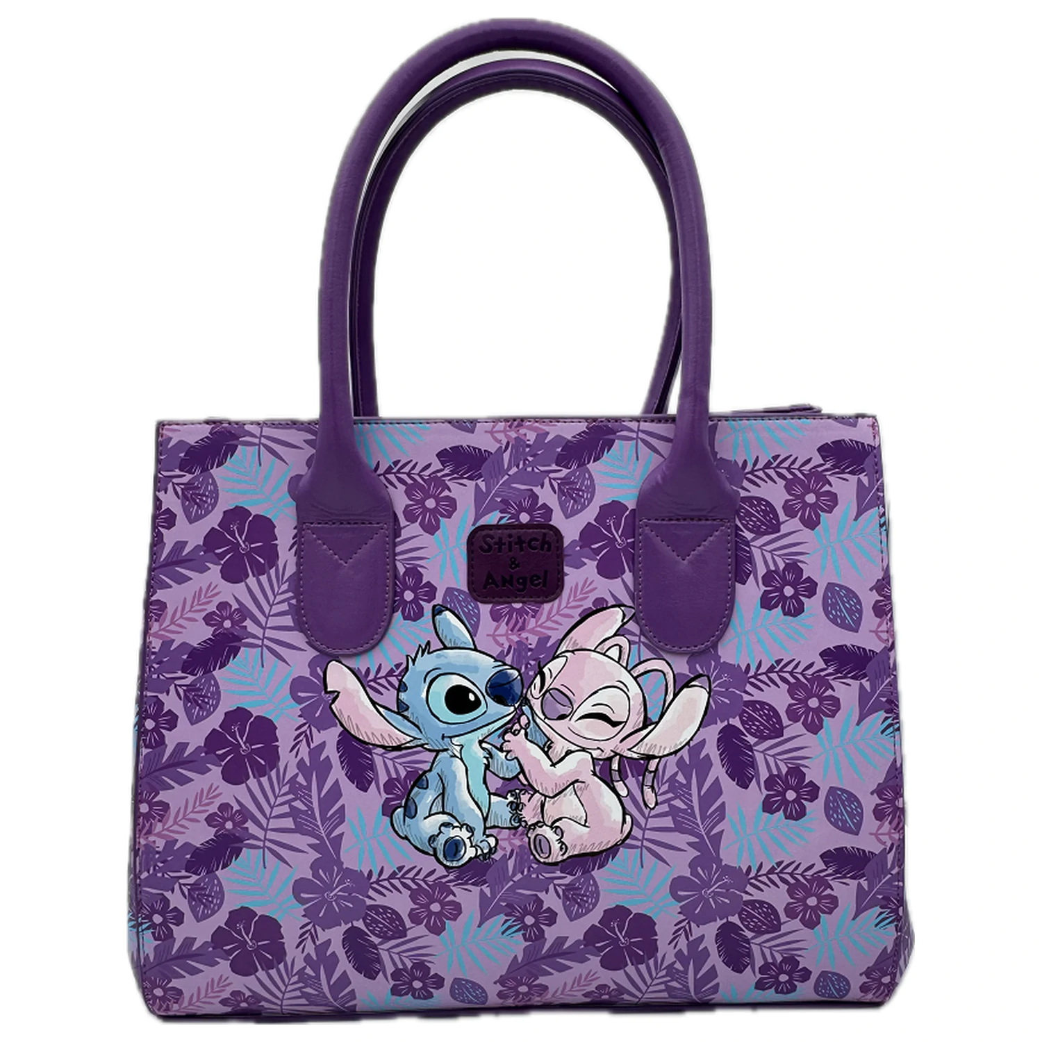 Stitch & Angel Ohana Geanta de mana din piele PU 30x16x33.5cm poza produsului