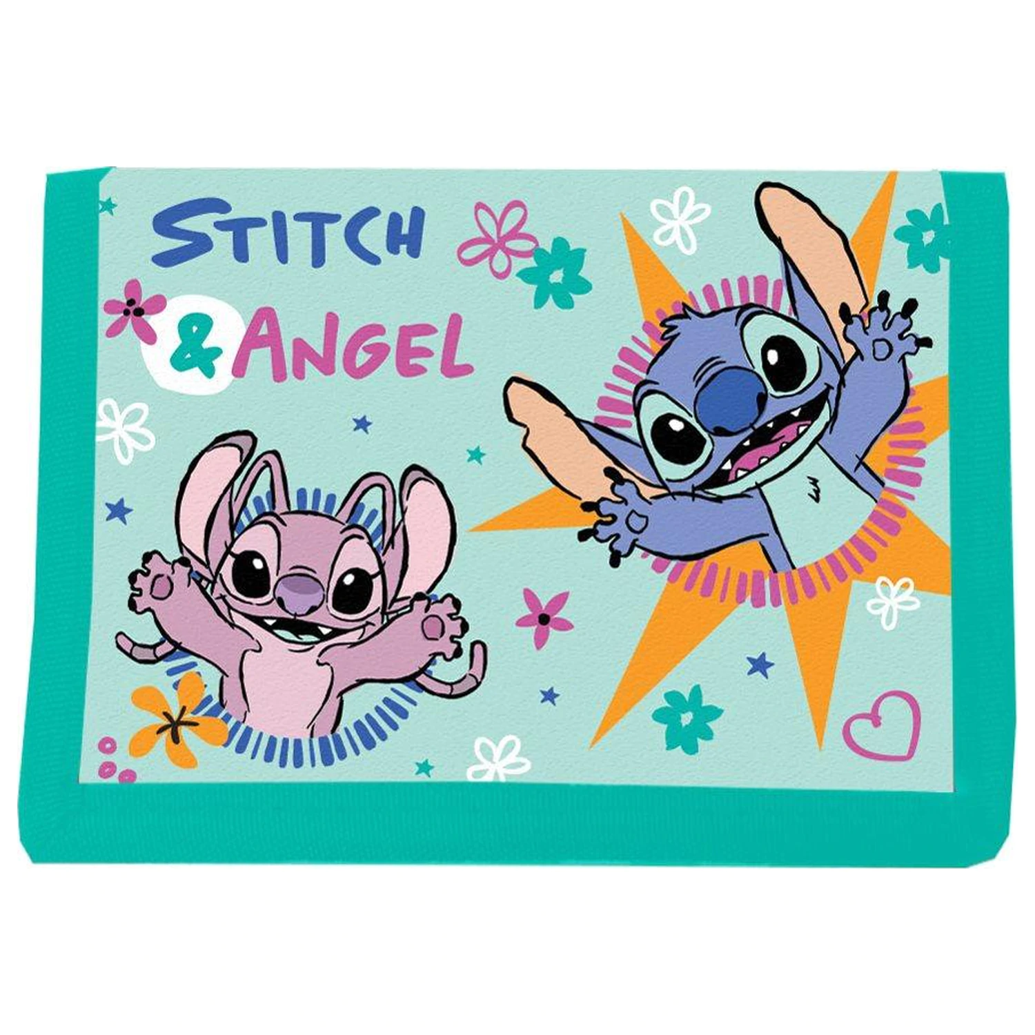 Set Stitch & Angel de portofel + breloc poza produsului