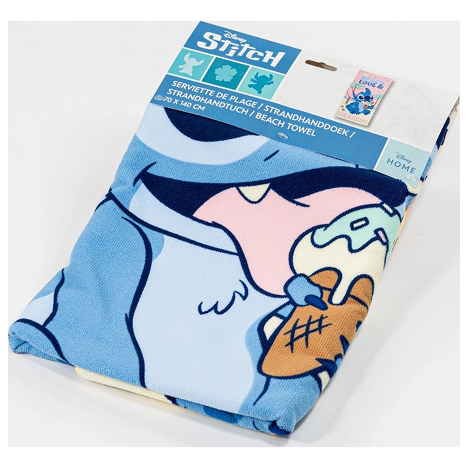 Lilo and Stitch prosop plaja Ice Cream 70x140cm poza produsului