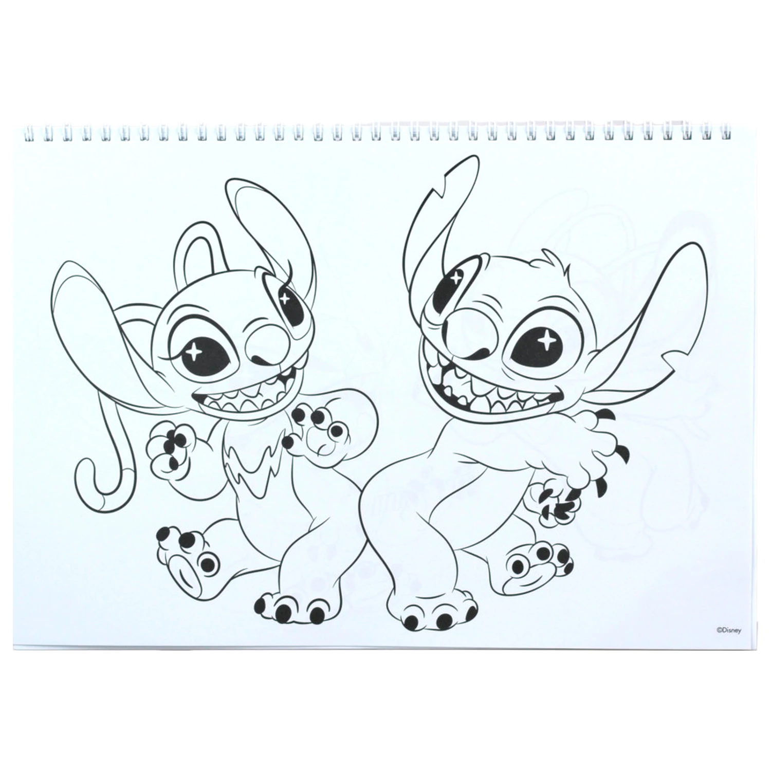 Stitch Blast A/4 Caiet de schite spiralat 40 de foi cu autocolante poza produsului