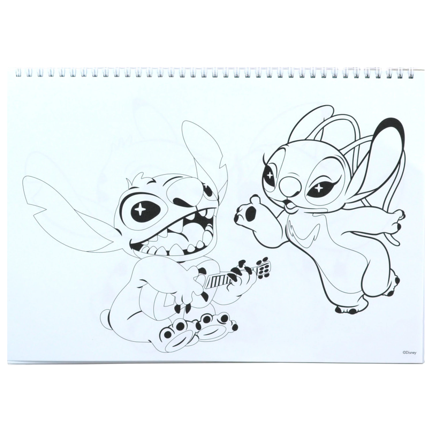 Stitch Blast A/4 Caiet de schite spiralat 40 de foi cu autocolante poza produsului