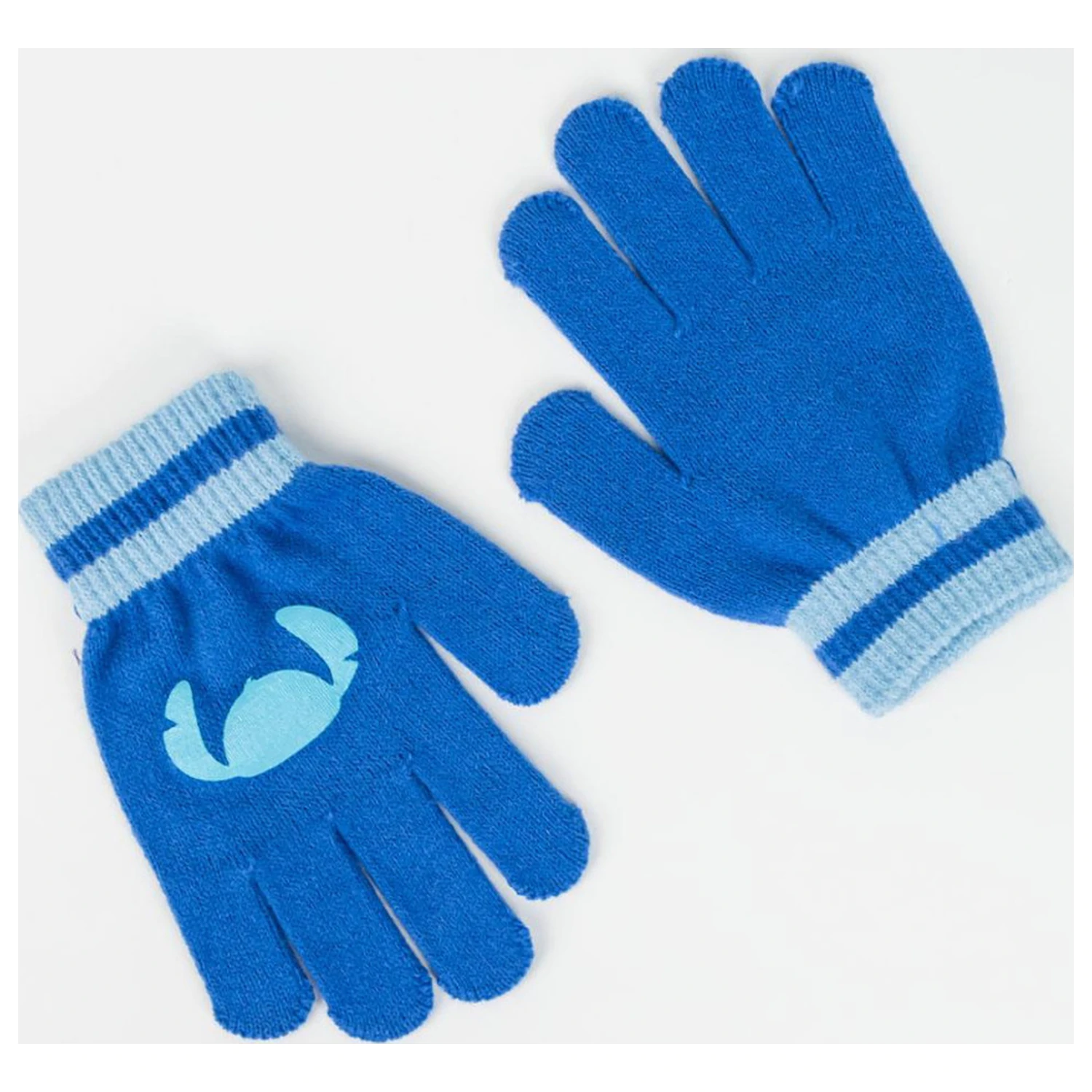 Stitch Blue set caciula + manusi pentru copii poza produsului