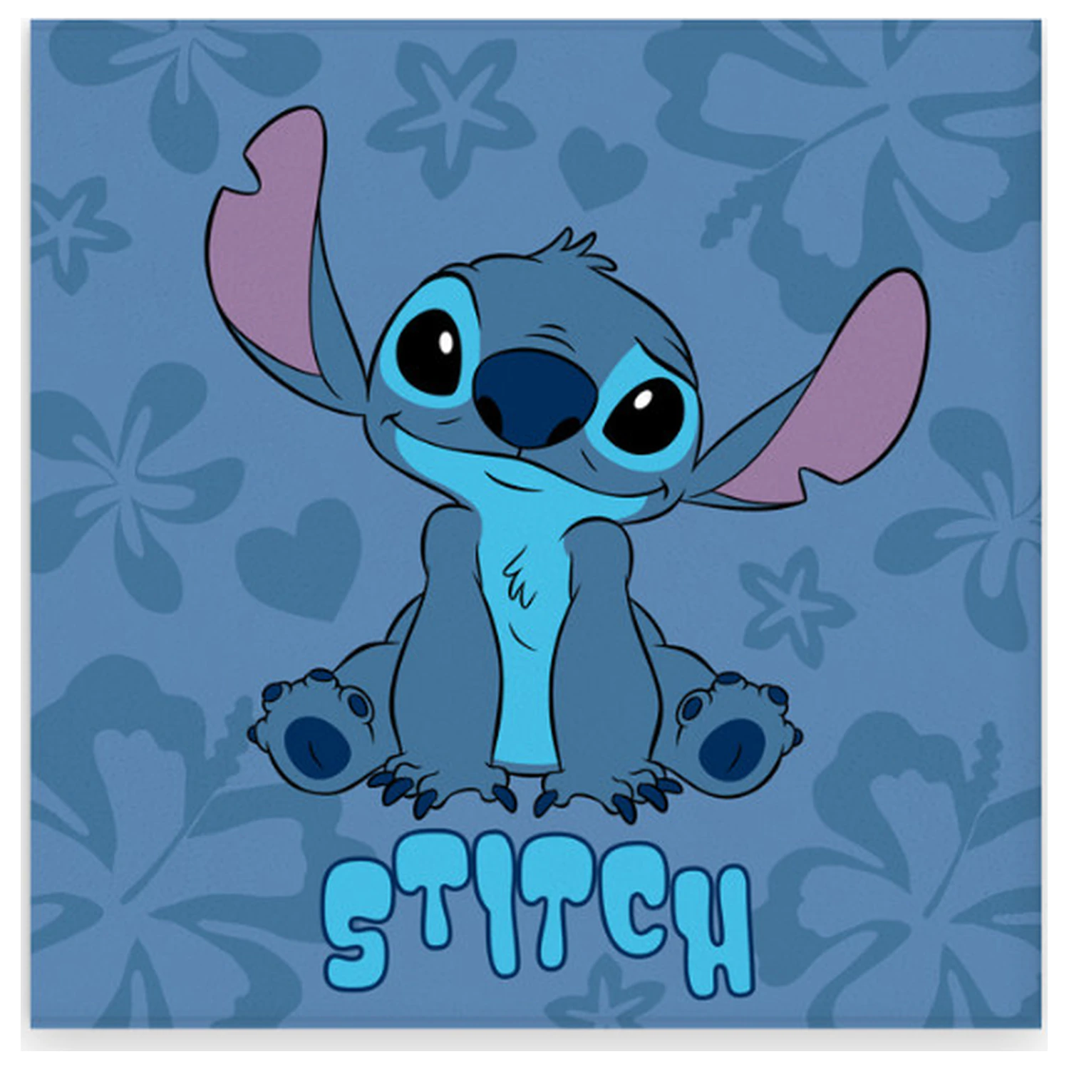 Stitch Blue Hibiscus Prosop de mana, Prosop de fata, Prosop 30x30cm poza produsului