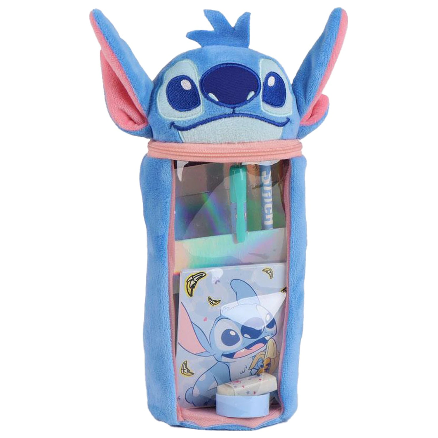 Stitch Blue Plush Filled Penar poza produsului