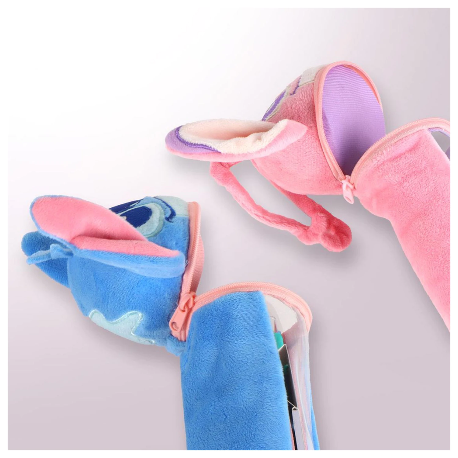 Stitch Blue Plush Filled Penar poza produsului