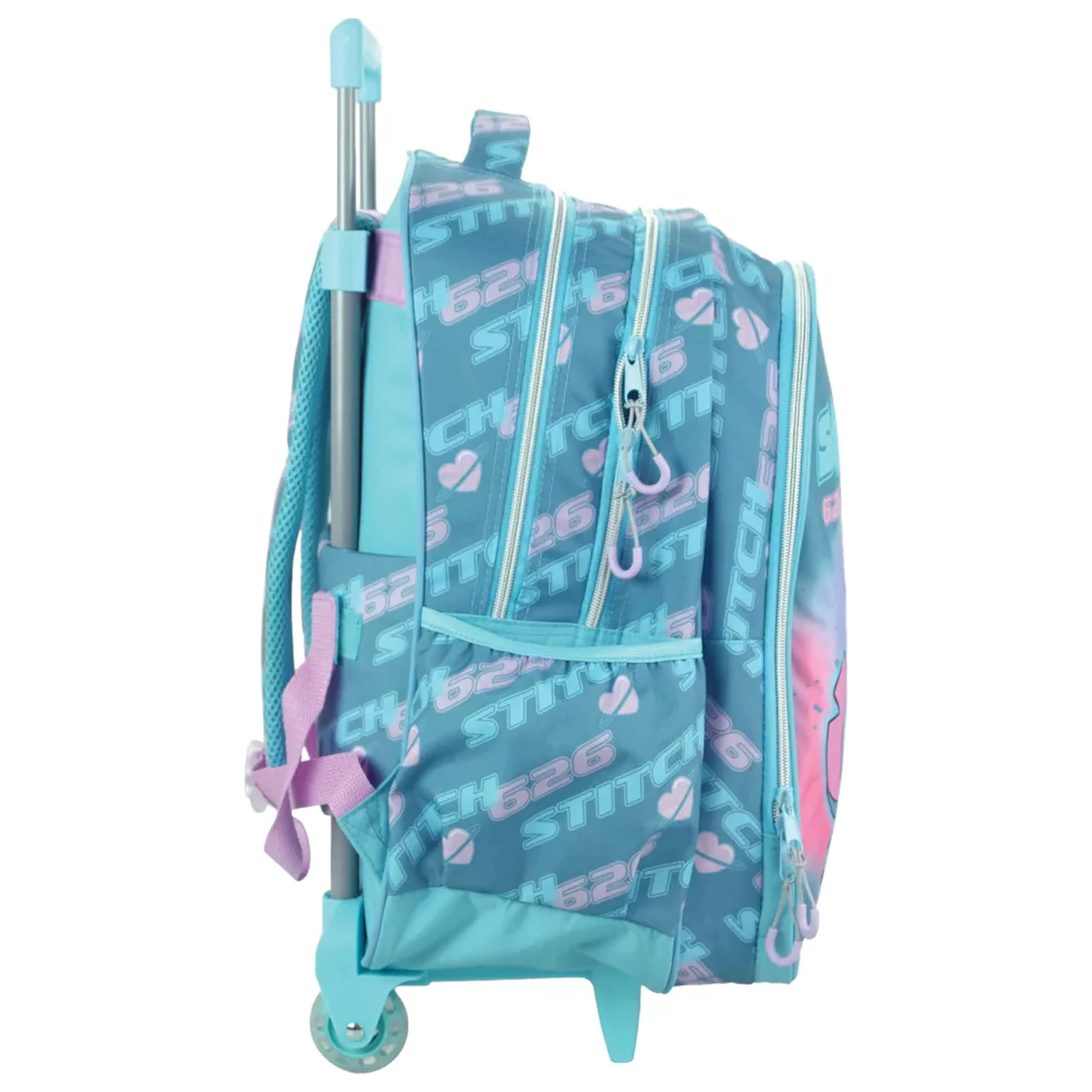 Stitch Brush It Out Ghiozdan de scoala cu roti, 46 cm poza produsului