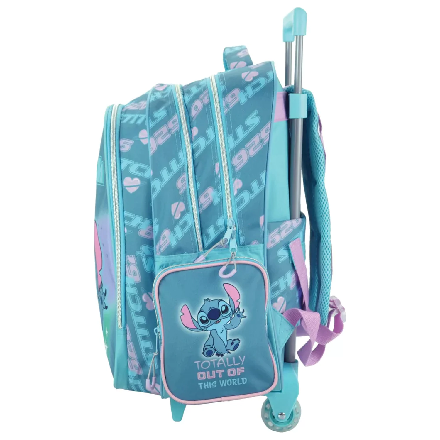 Stitch Brush It Out Ghiozdan de scoala cu roti, 46 cm poza produsului