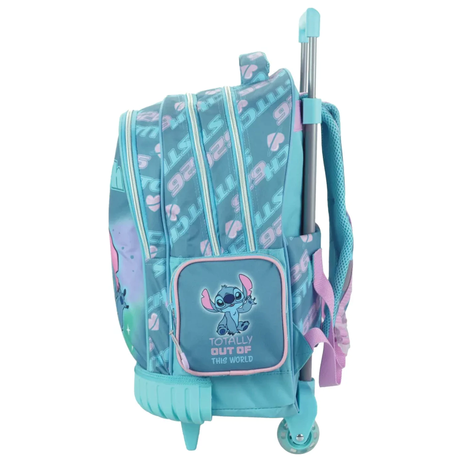 Stitch Brush It Out Premium Geanta de scoala rulanta, Geanta 46 cm poza produsului