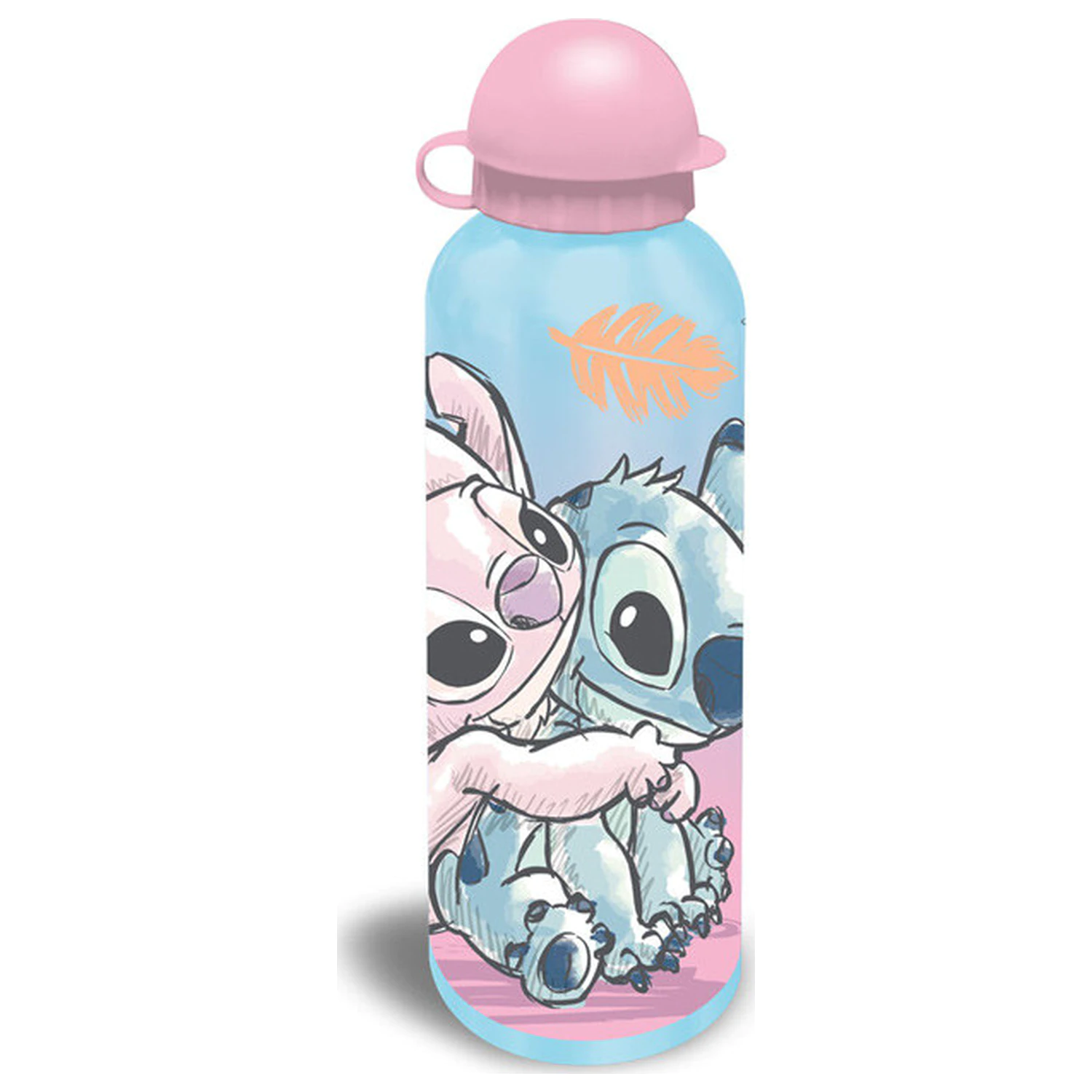 Stitch Cheeky Hug Sticla de apa din aluminiu cu capac de baut 500 ml poza produsului