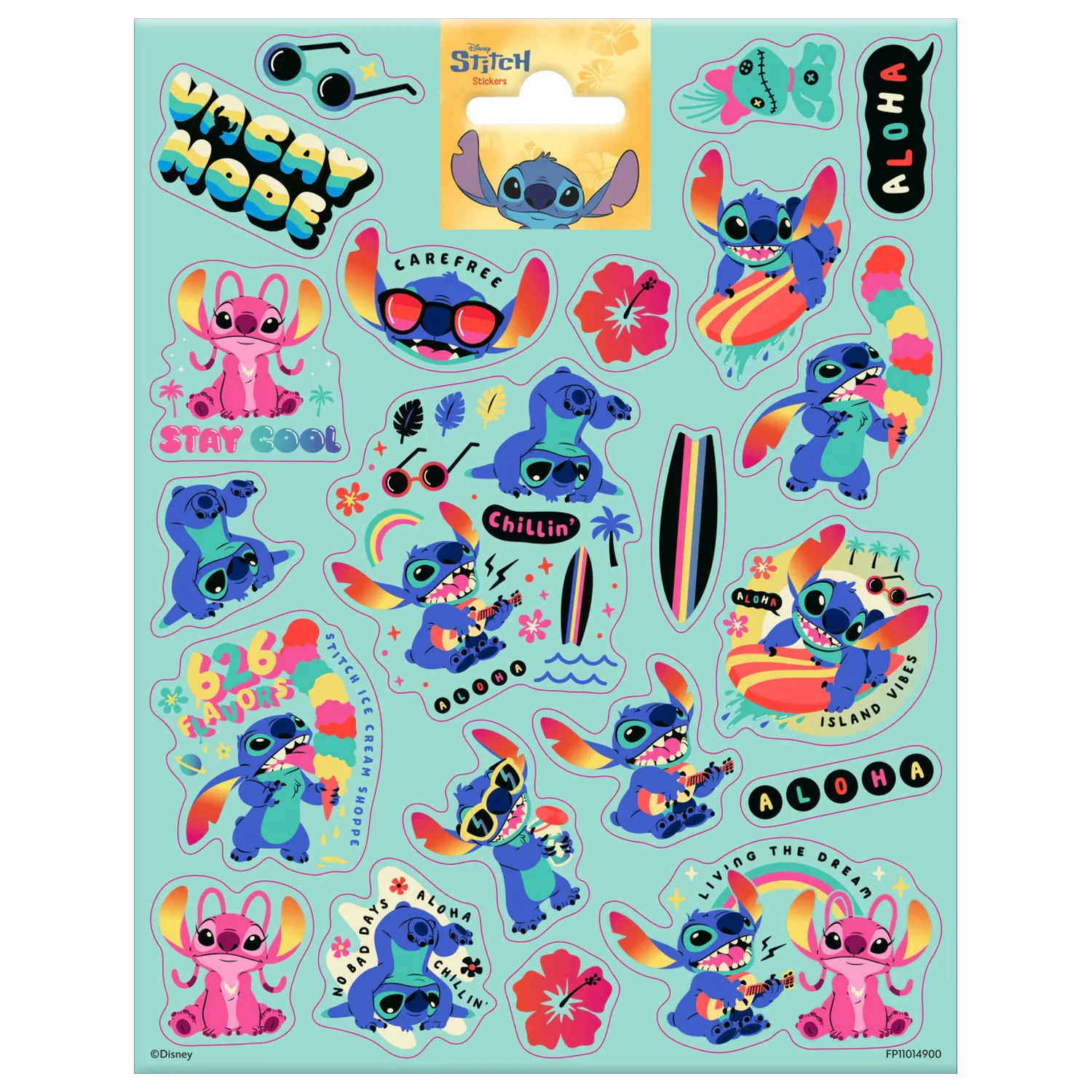 Stitch Chillin' autocolant poza produsului
