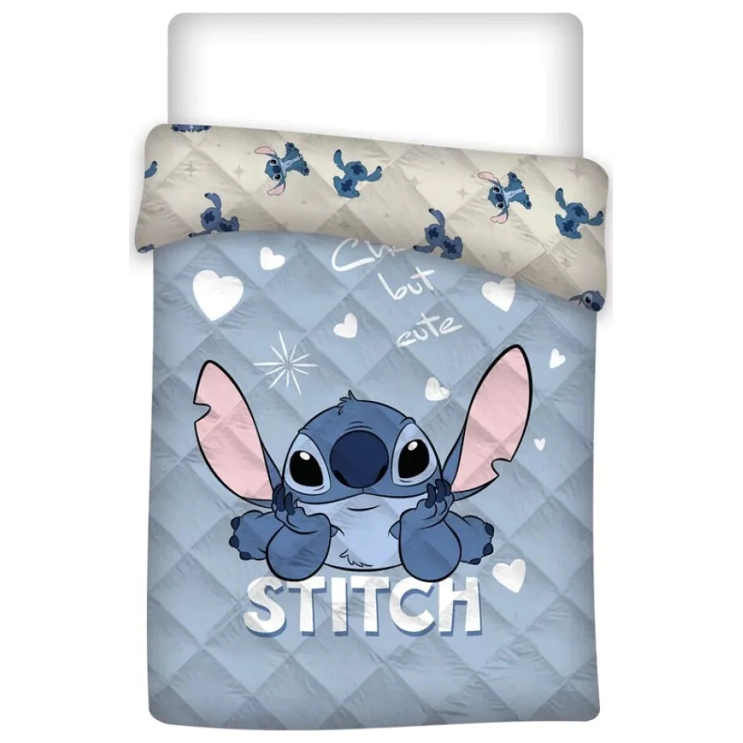 Lilo and Stitch Cute Blue Cuvertura matlasata, Plapuma poza produsului