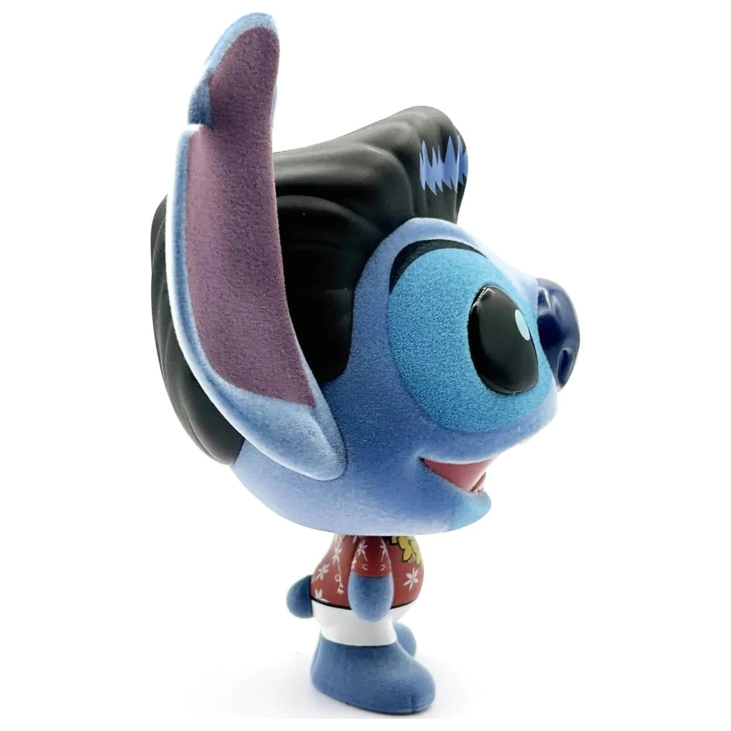 Stitch Elvis Blue Hawaiian Bhunny Flocked Vinyl Figurina de vinil flocat poza produsului
