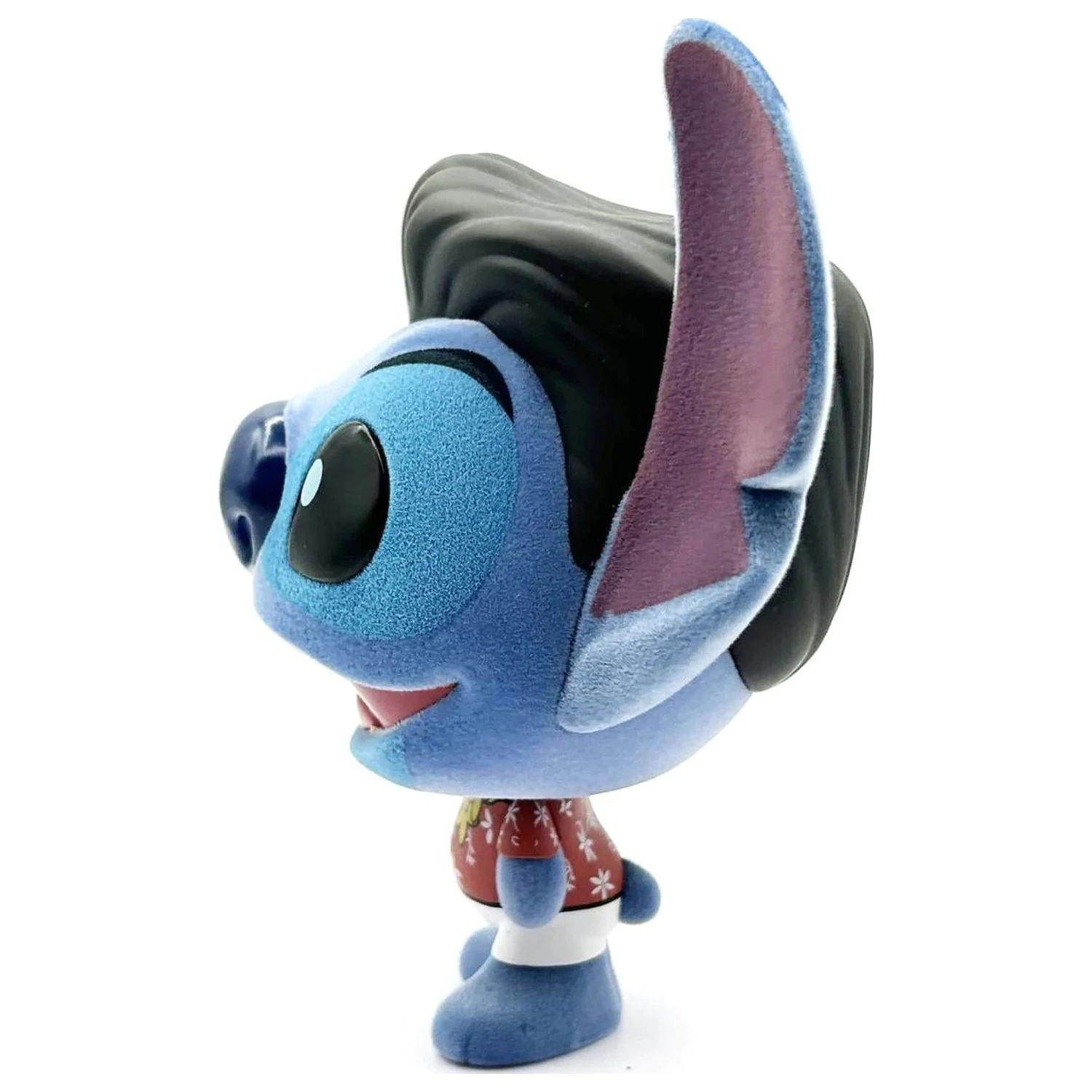 Stitch Elvis Blue Hawaiian Bhunny Flocked Vinyl Figurina de vinil flocat poza produsului