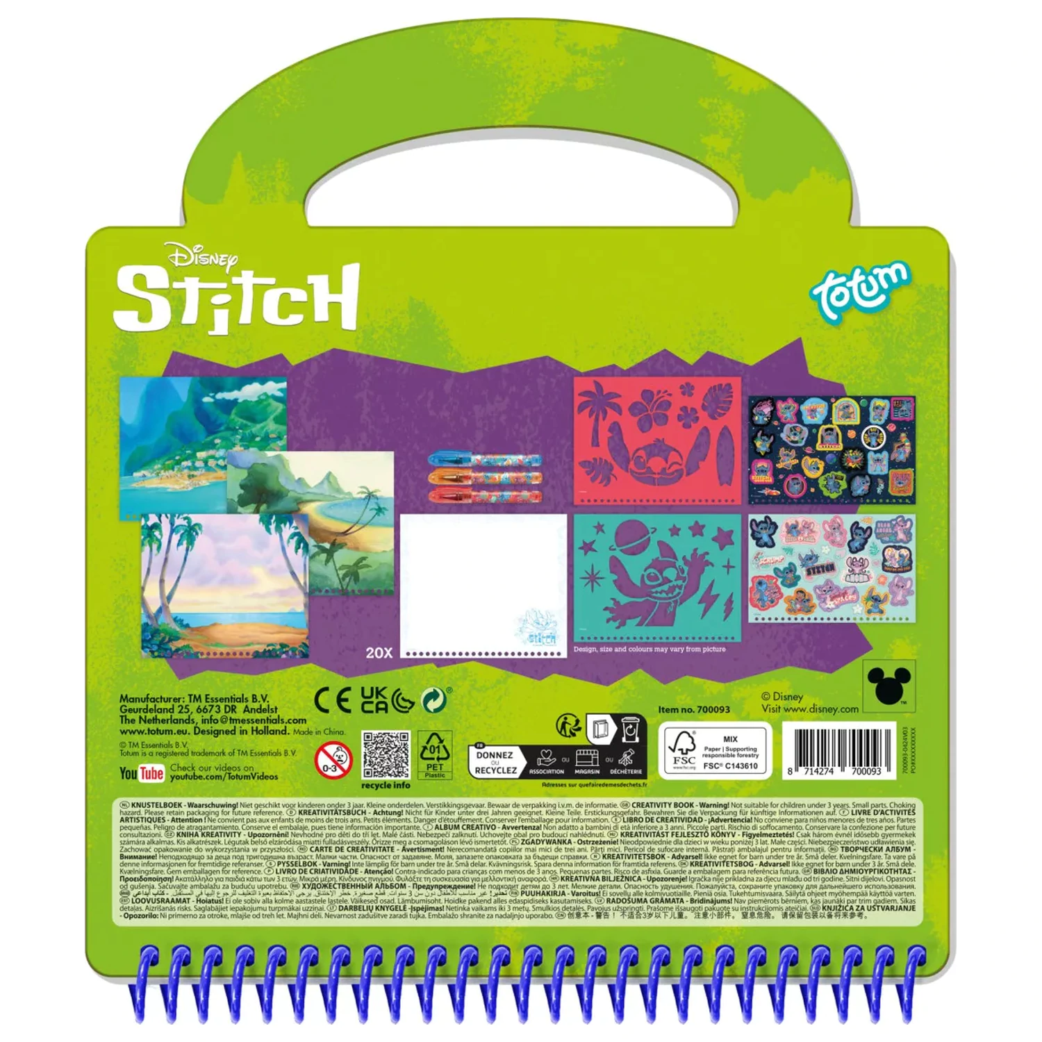 Stitch Extrovert Activity Set Set de colorat poza produsului