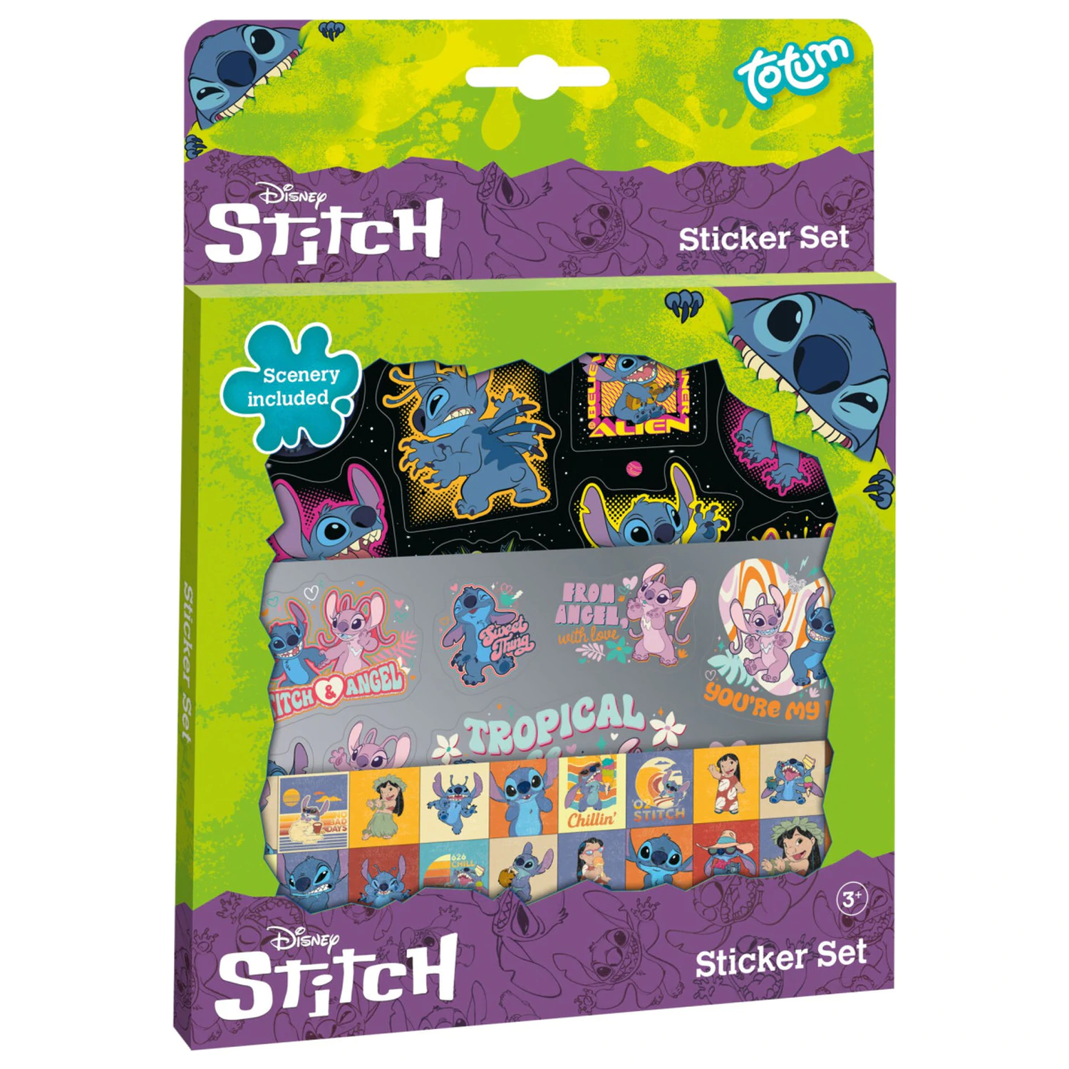 Stitch Extrovert Set de autocolante poza produsului